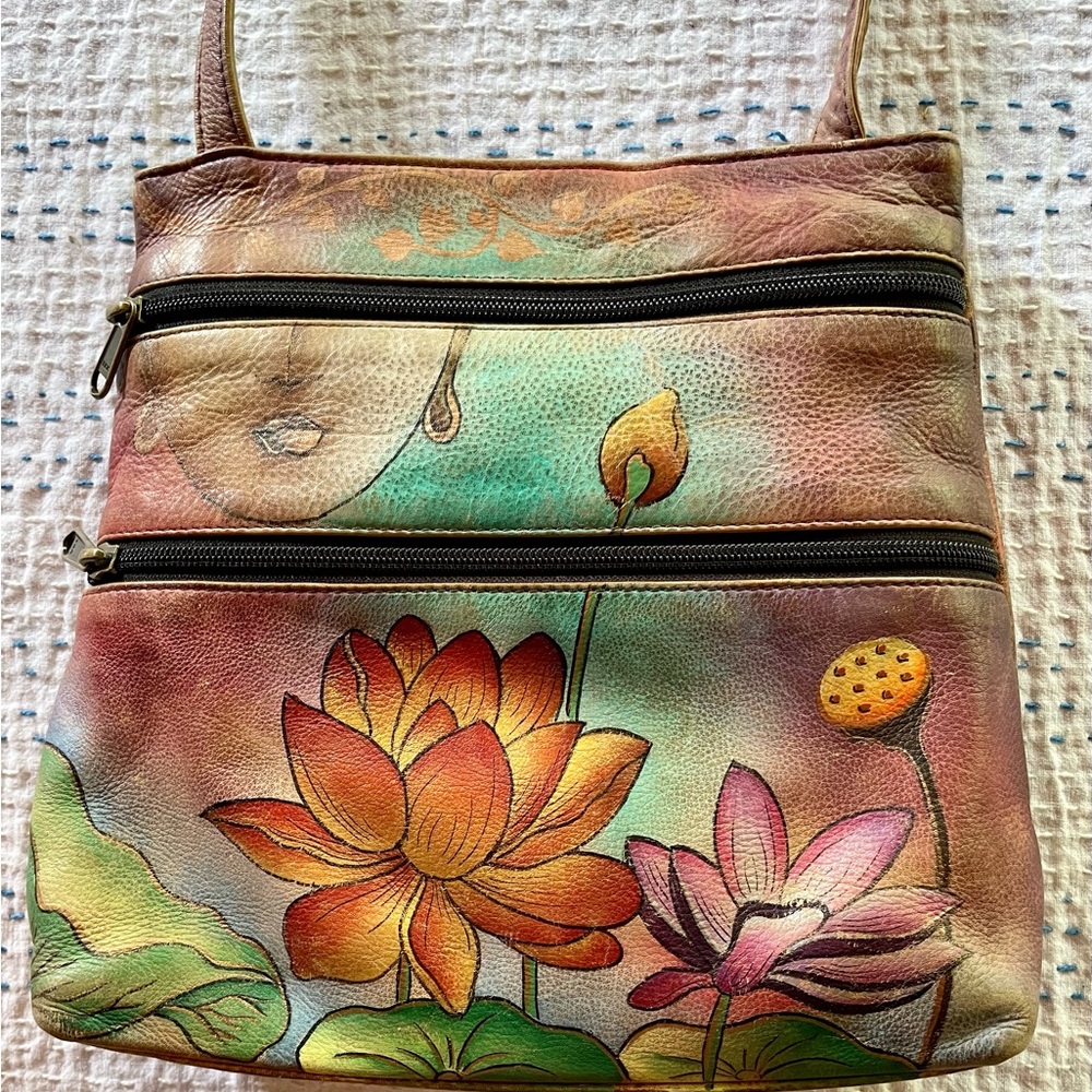 Anuschka Hand painted Leather Shoulderbag